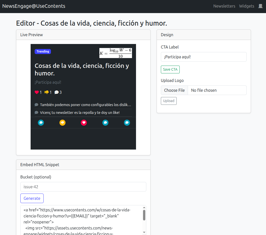 Make newsletters emails UPDATEABLE after sent!